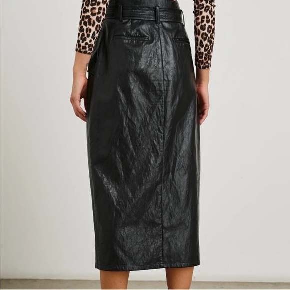 Rails Edem black faux leather midi skirt - Picture 2 of 14